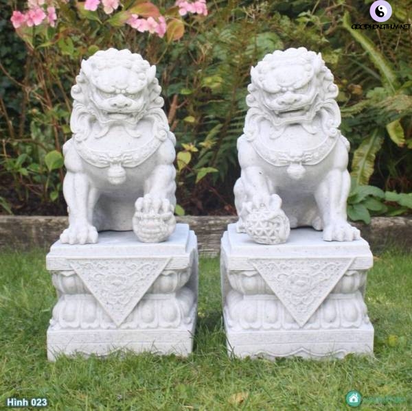 Truyền thuyết về sư tử đá và hé lộ bí mật miếng Ruy Băng đỏ che mắt - Chinese guardian lions